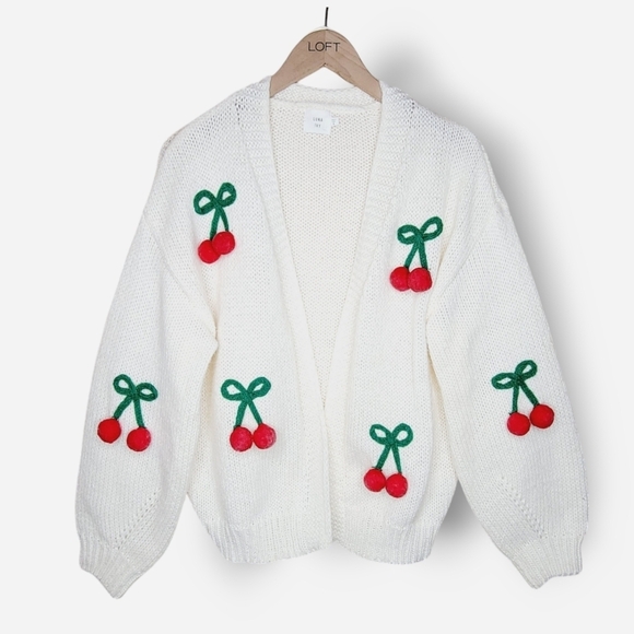 Luna 3D Ivy viral cherry cardigan - Picture 2 of 13